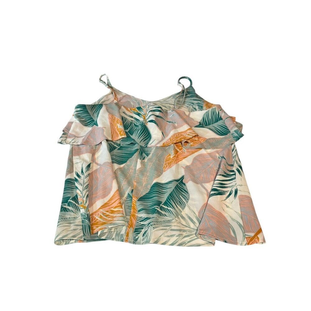 L Love Women's Floral Thin Strap Top